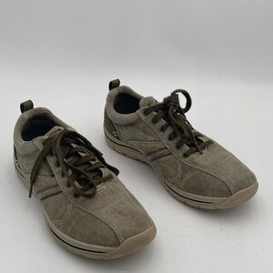 Skechers Men's green Sneakers suede 10.5 casual office retro vacation Y2K relax